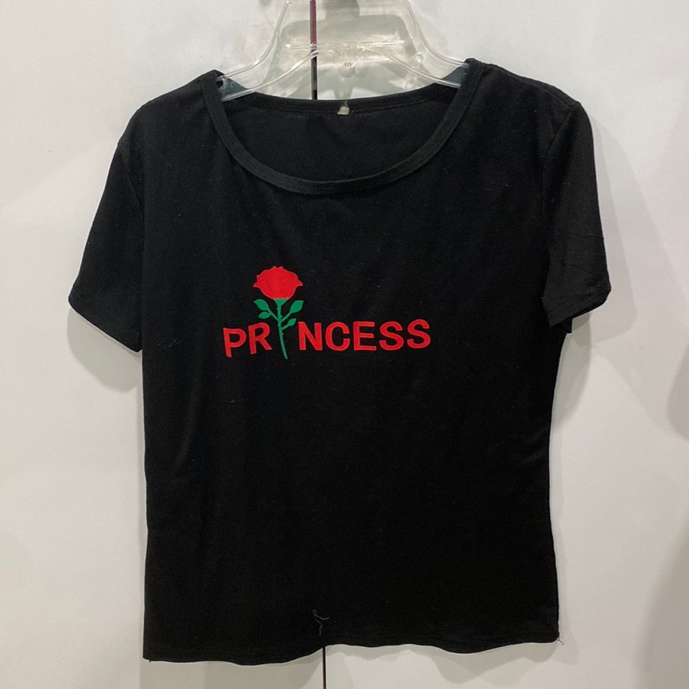Black princess tee shirt